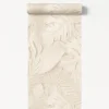 Dutch Wallcoverings Vliesbehang Artifice palmbladeren - beige - 10,05m x 53cm