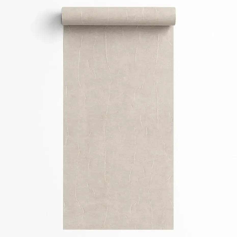 Dutch Wallcoverings Vliesbeh. Renaissance watermarked fabric - taupe - 10mx53cm