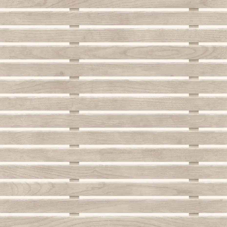 Dutch Wallcoverings Vliesbehang Artifice planken - beige/wit - 10,05m x 53cm