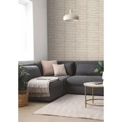 Dutch Wallcoverings Vliesbehang Artifice planken - beige/wit - 10,05m x 53cm