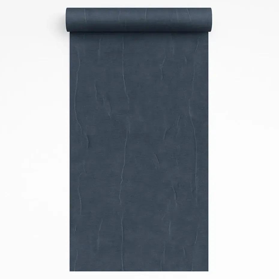 Dutch Wallcoverings Vliesbeh. Renaissance watermarked fabric - blauw - 10mx53cm