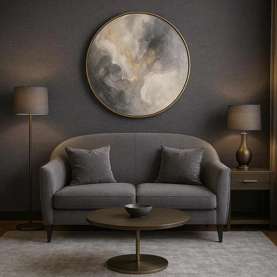 Dutch Wallcoverings Vliesbehang Linen & Textures uni - bruin - 10,05m x 53cm