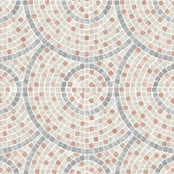 Dutch Wallcoverings Vliesbehang Artifice mozaïc tegel - beige/terra - 10m x 53cm