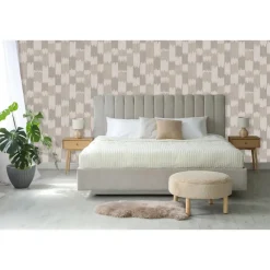 Dutch Wallcoverings Vliesbehang Renaissance textured loom - beige - 10m x 53cm