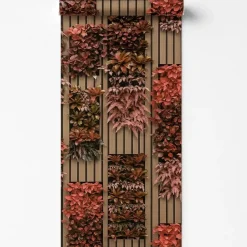 Dutch Wallcoverings Vliesbehang Artifice planken/planten - beige/grn - 10mx53cm