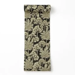 Dutch Wallcoverings Vliesbehang Arcadia palm forest - zwart - 10,05m x 53cm