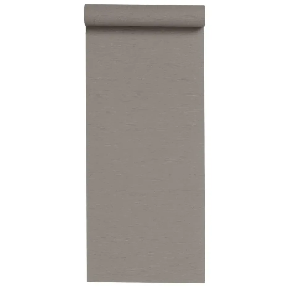 Dutch Wallcoverings Vliesbehang Wall Fabric linen - grijs - 10,05m x 53cm