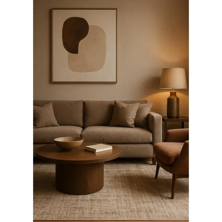 Dutch Wallcoverings Vliesbehang Linen & Textures uni - taupe - 10,05m x 53cm
