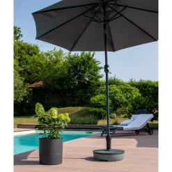 EDA Parasolvoet Rattan - rond - groen - D45 cm - 20 liter
