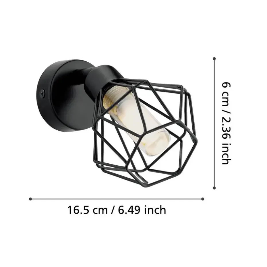 EDI light Zapata 1 Opbouwspot - 1 lichts - G9 - Glas - Amber