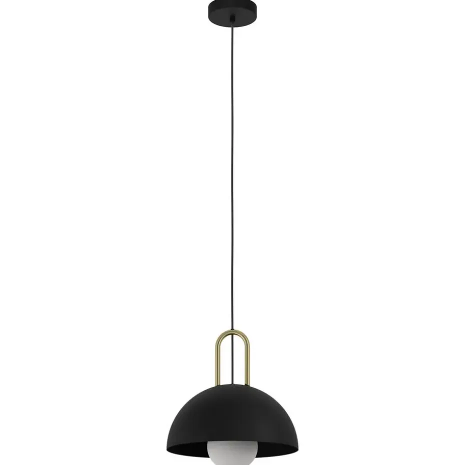 EDI lightCalmaneraHanglamp-E27-Ø32,5cm-Zwart/Geelkoper