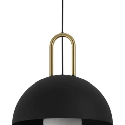 EDI lightCalmaneraHanglamp-E27-Ø32,5cm-Zwart/Geelkoper