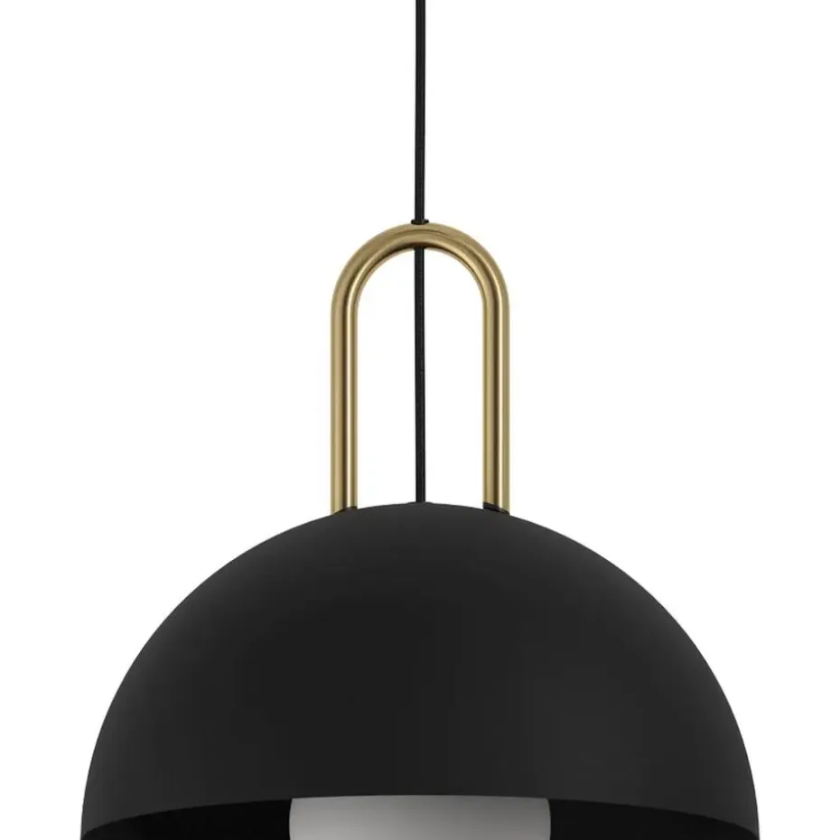 EDI lightCalmaneraHanglamp-E27-Ø32,5cm-Zwart/Geelkoper
