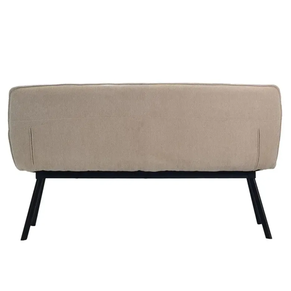 Eetkamerbank Rechthoek - Beige Stof - 160x60x88cm - Harper