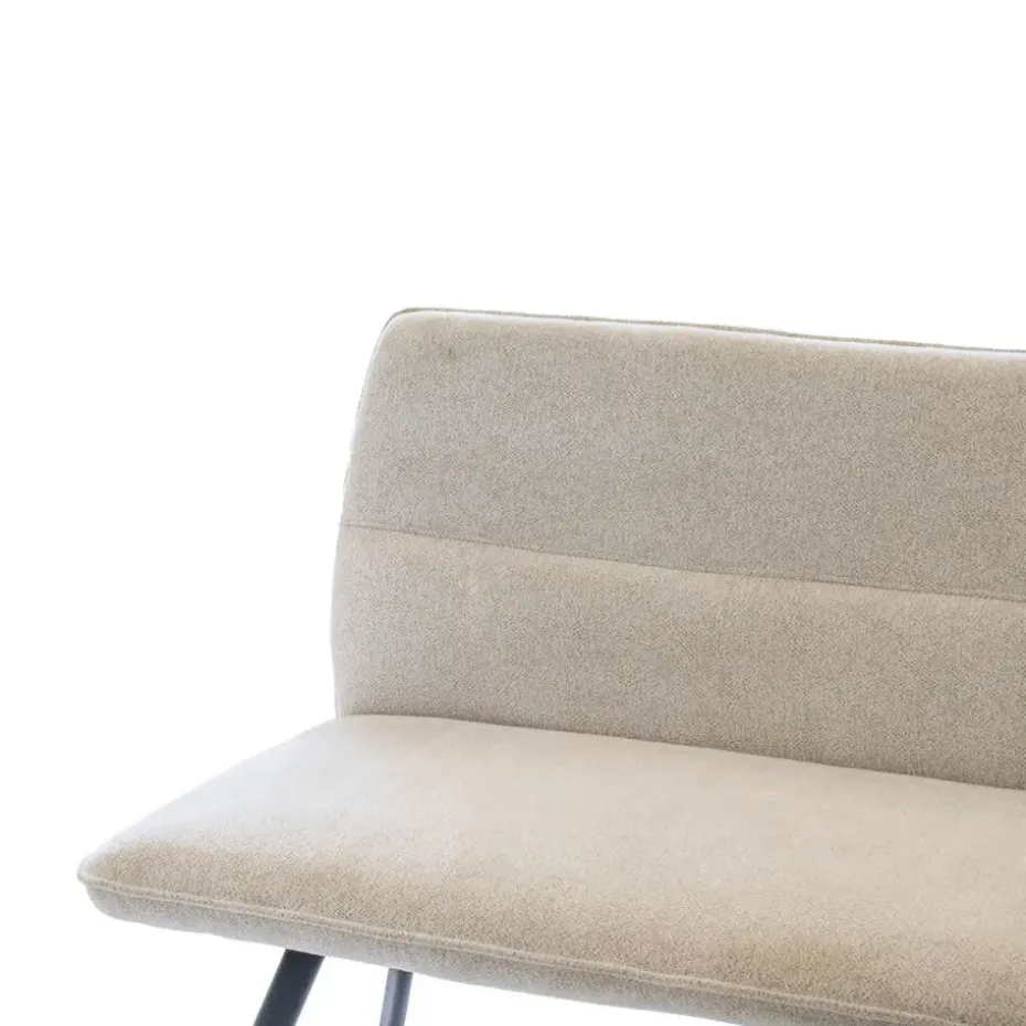 Eetkamerbank Rechthoek - Beige Stof - 160x60x88cm - Harper