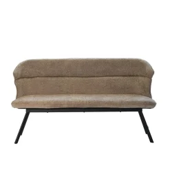 Eetkamerbank Taupe Stof - 160x60x88cm - Zithoogte 48cm - Avery