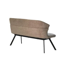 Eetkamerbank Taupe Stof - 160x60x88cm - Zithoogte 48cm - Avery