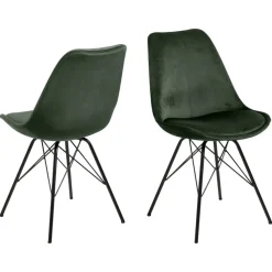 Eetkamerstoel Bonn (2 stuks) - velvet - groen