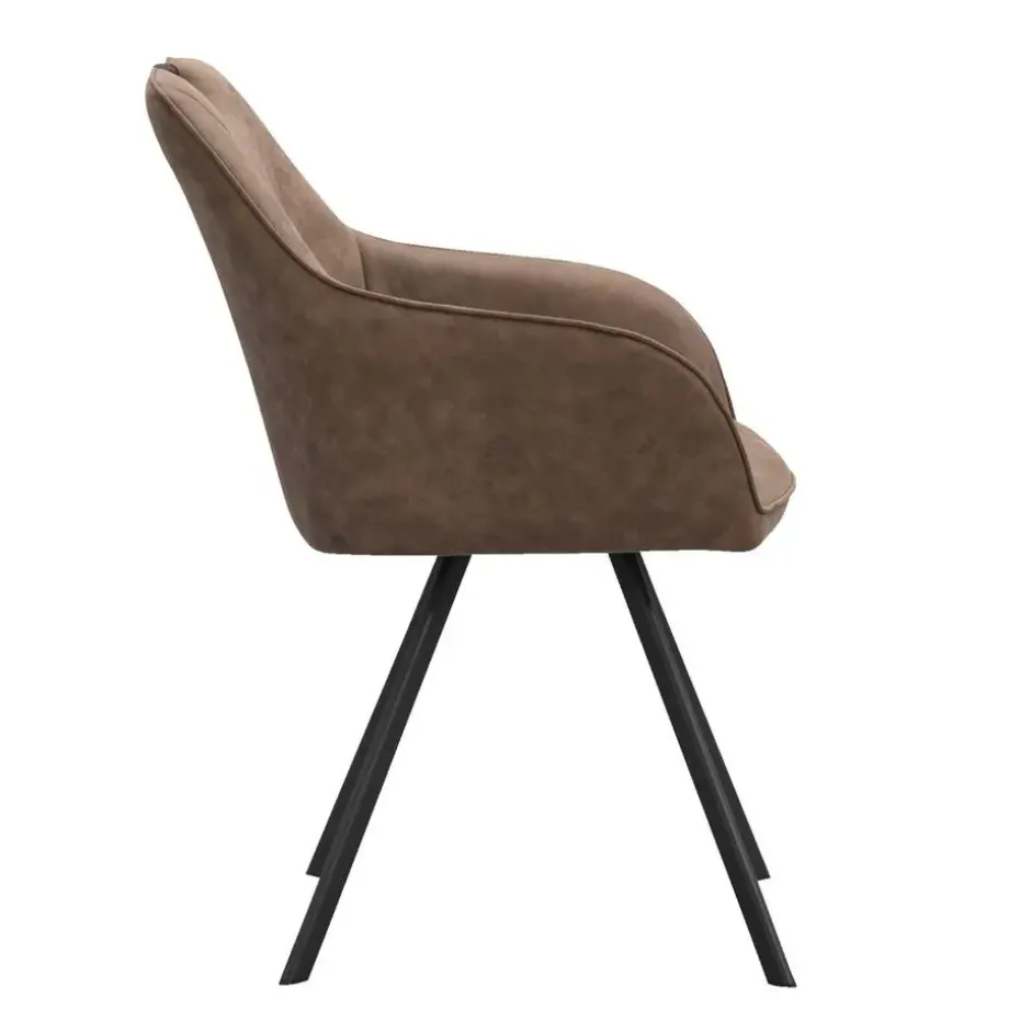 Eetkamerstoel Jesse met armleuning - cognac