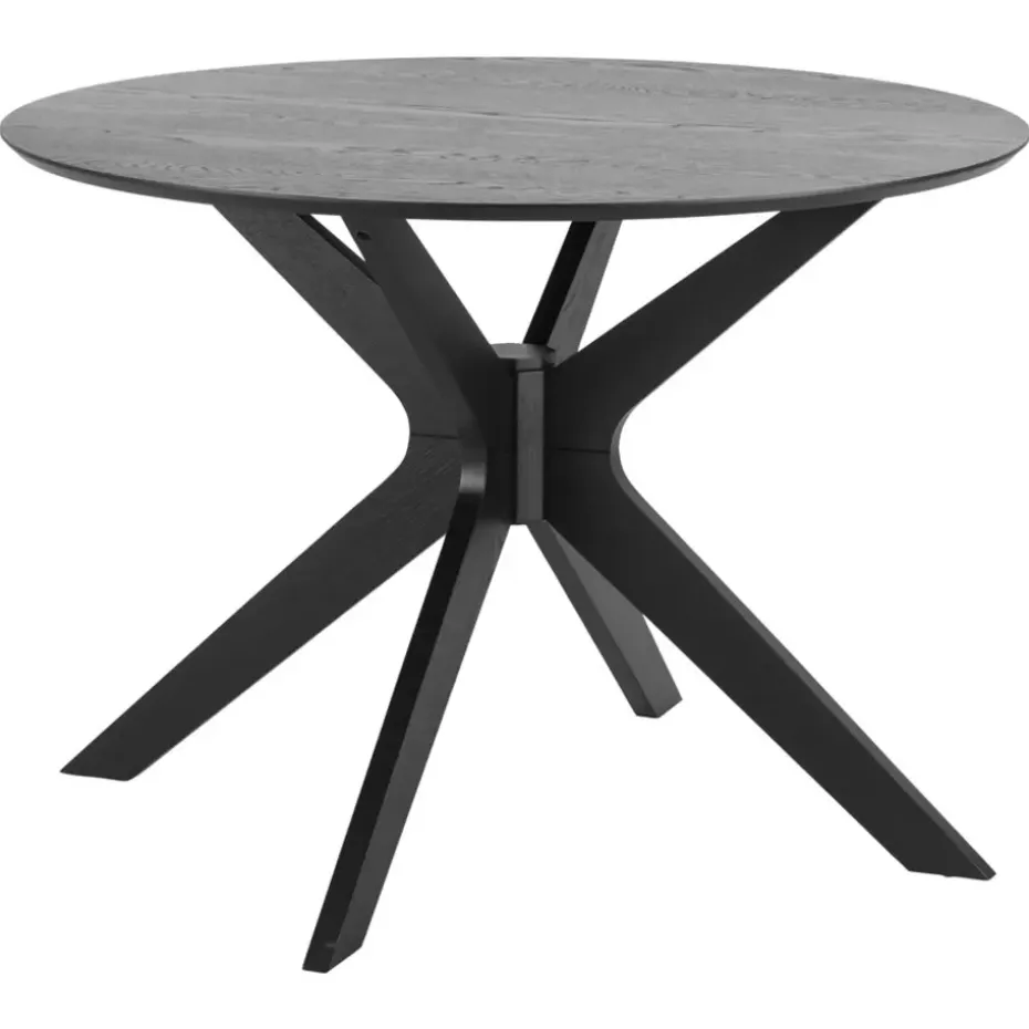 Eetkamertafel Novel - zwart - 75x105x105 cm