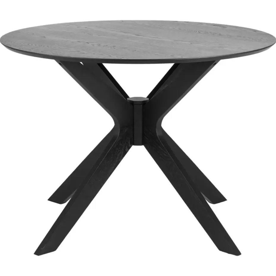 Eetkamertafel Novel - zwart - 75x105x105 cm