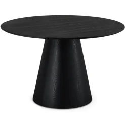 EetkamertafelRond ø120cm - Zwart Eikenhout