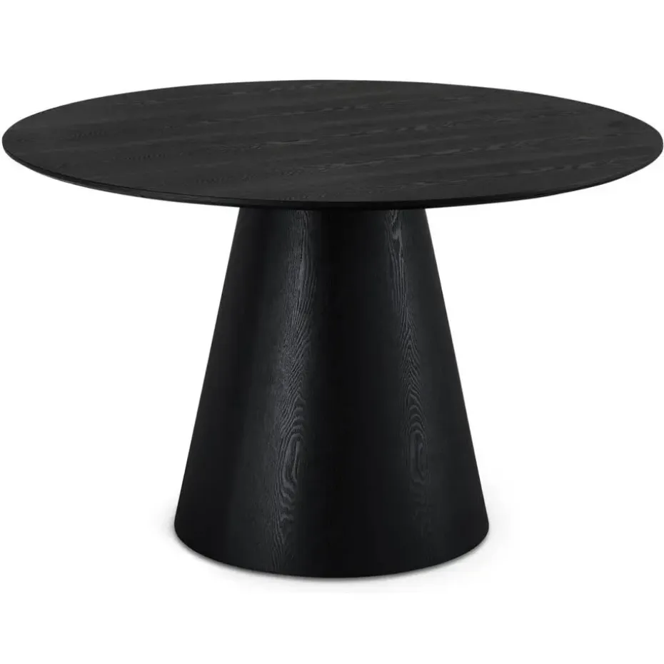 EetkamertafelRond ø120cm - Zwart Eikenhout