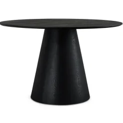 EetkamertafelRond ø120cm - Zwart Eikenhout