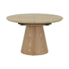 Eettafel - Naturel - Uitschuifbaar - Ø120/160cm - Sivan