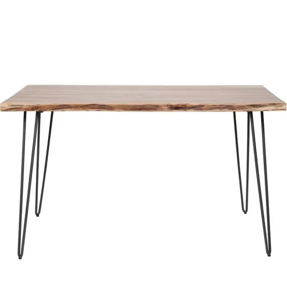 Eettafel Acaciahout 130x70x77cm - Tafel Edge