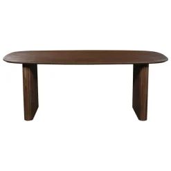 Eettafel Deens Ovaal - Donkerbruin Mangohout - 240x100x76cm - Juro