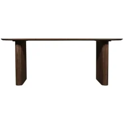 Eettafel Deens Ovaal - Donkerbruin Mangohout - 240x100x76cm - Juro