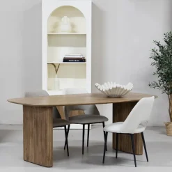 Eettafel Deens Ovaal - Naturel Mangohout - 240x100x76cm - Juro