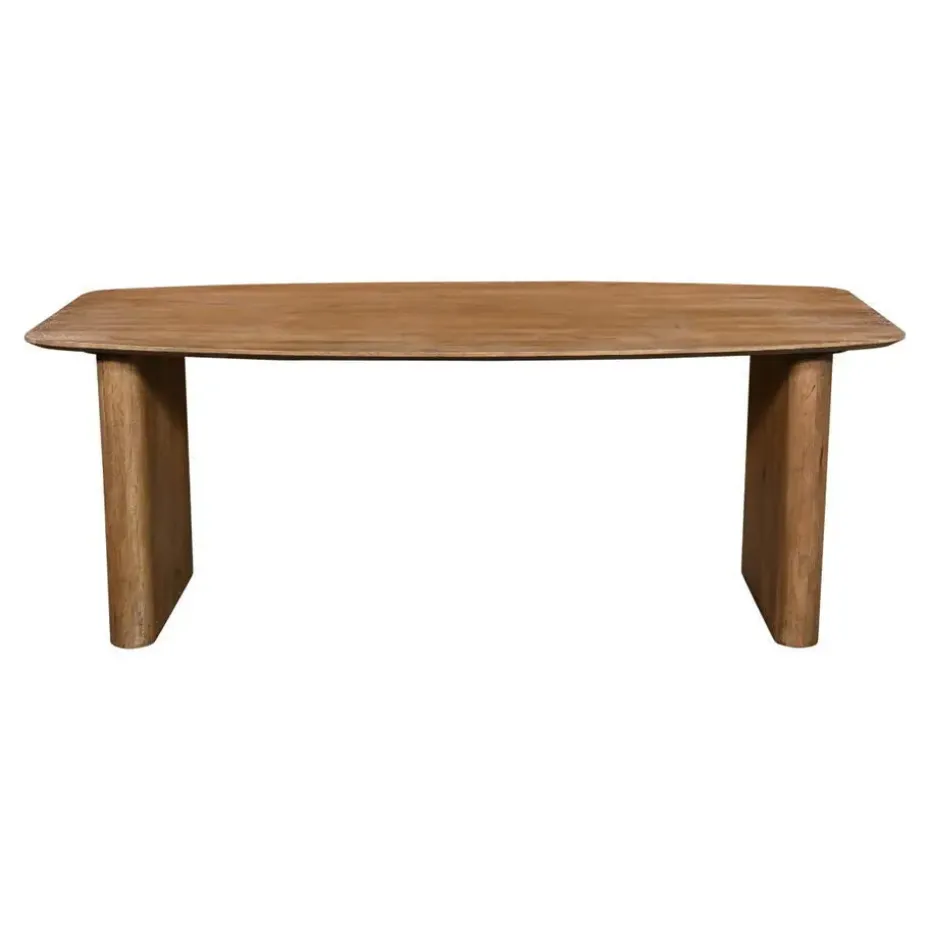 Eettafel Deens Ovaal - Naturel Mangohout - 200x100x75cm - Dai
