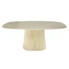 Eettafel Deens Ovaal - Travertin - 180x90x76cm - Centro