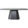 Eettafel Deens Ovaal - Zwart Hout - 200x100x76cm - Moya