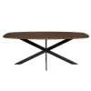 Eettafel Deens Ovaal Bruin Hout - 180x90x76cm - Ferris