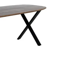 Eettafel Deens Ovaal 200cm - Bruin - Mangohout - Tafel Gordon