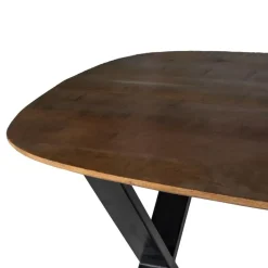 Eettafel Deens Ovaal 200cm - Bruin - Mangohout - Tafel Gordon