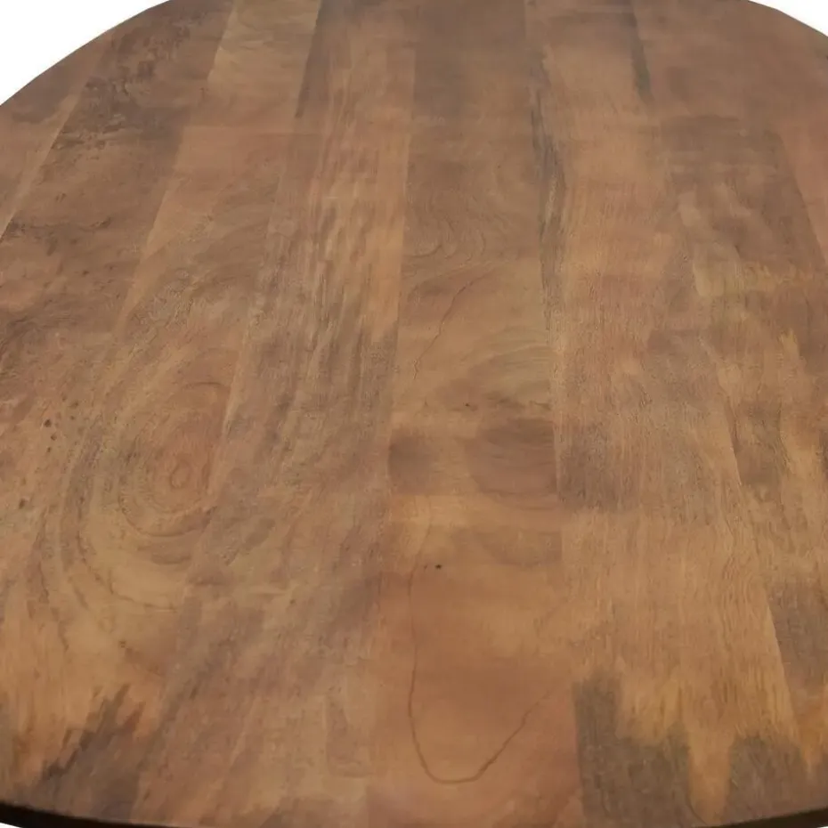 Eettafel Deens Ovaal 300cm - Bruin Mangohout - Feline