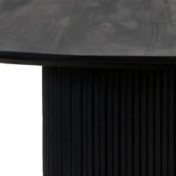 Eettafel Deens Ovaal 220cm - Zwart Mangohout - Feline