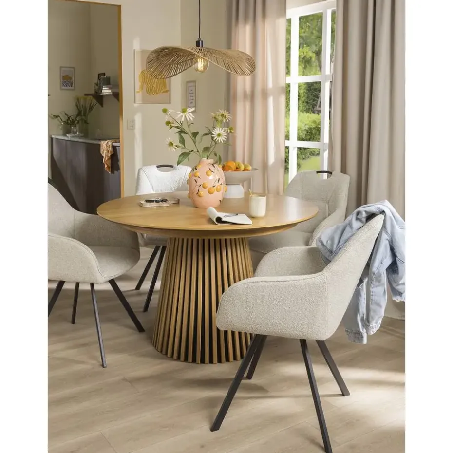 Eettafel Irene - walnoot - uitschuifbaar