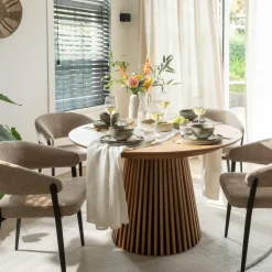 Eettafel Irene - walnoot - uitschuifbaar