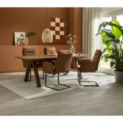 Eettafel Mandy - mangohout - 75x200x94cm