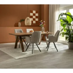 Eettafel Mandy - mangohout - 75x220x94cm