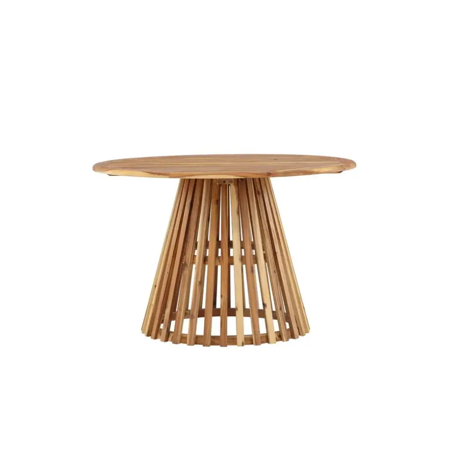 Eettafel Naturel Acaciahout - 120x120x75cm - Lumpur