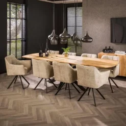 Eettafel Naturel Acaciahout - 275x90x77cm - Extend