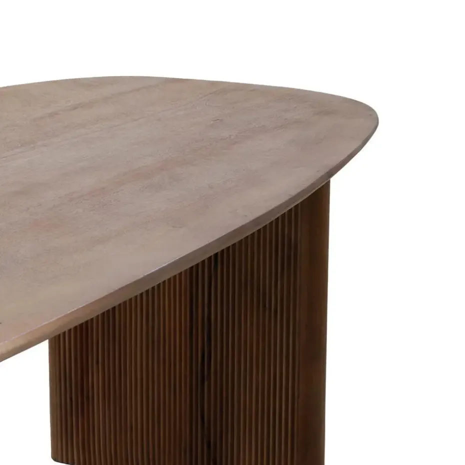 Eettafel Naturel Mangohout - 4-6 Personen - 180x90x76cm - Aya