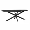 Eettafel Organisch Zwart Hout - 280x130x76cm - Cloud