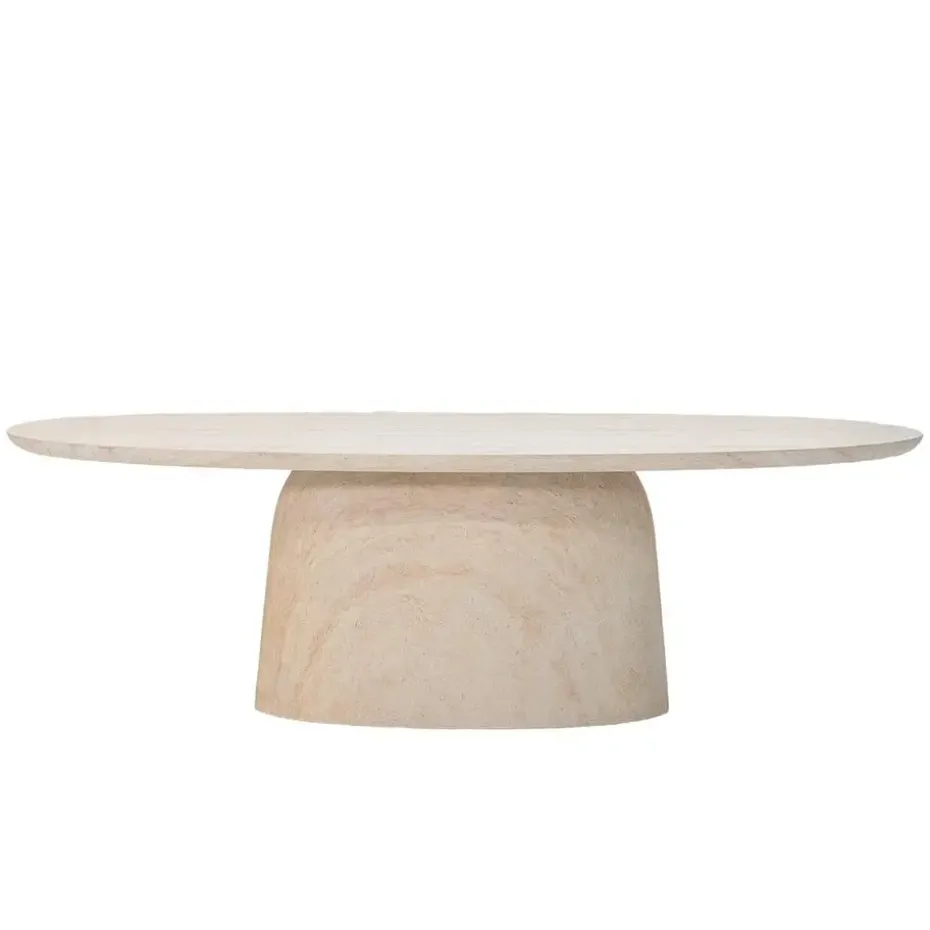 Eettafel Ovaal 300cm - Naturel Betonlook - Myrna